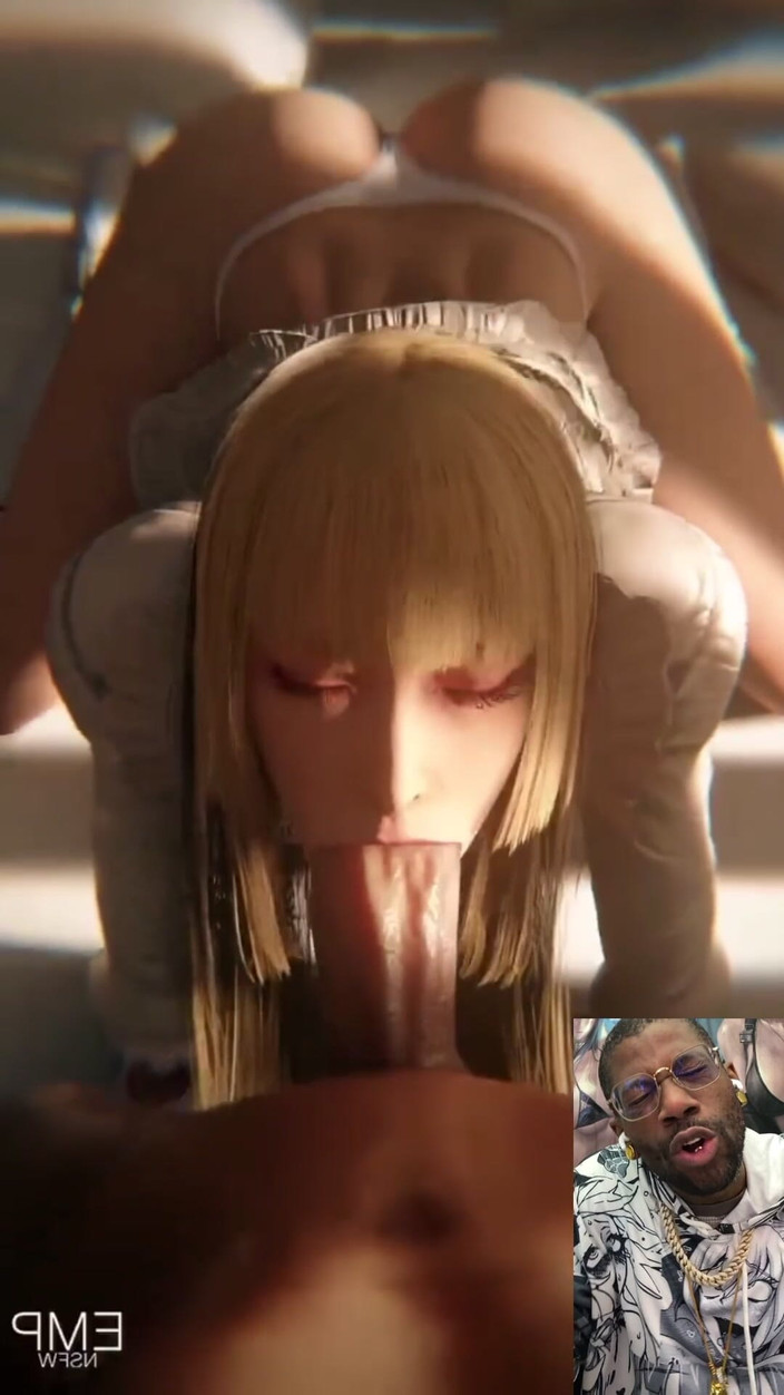 Good news media: リリがグーナーのチンコをディープスロートしている。まるで本気でそう思っているかのようだ