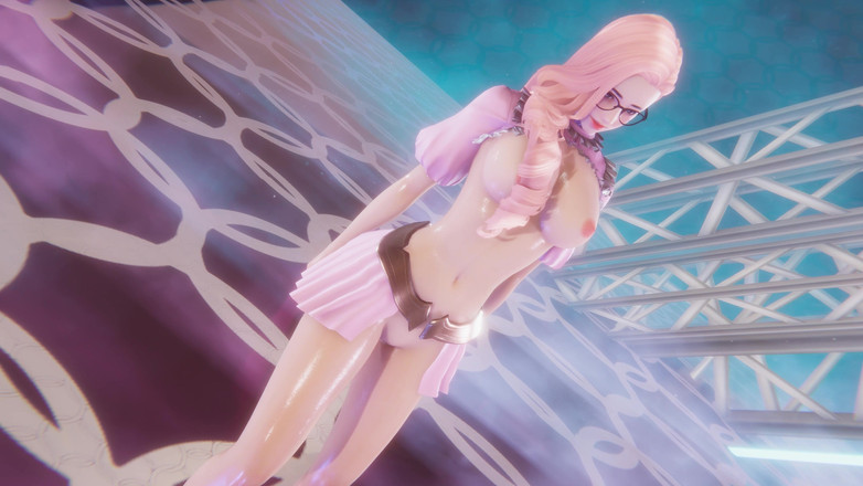 3D-Hentai Games: Purple Kiss - Nerd Seraphine Sexy Kpop Striptease League of Legends...