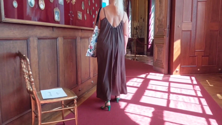 Selena 70: Beautiful Blonde Amateur Wife Enjoys Sex Half Naked
