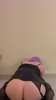 Sissy Teases Fat White Ass