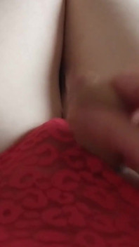 Little Dicklette Cums in Pink Panties