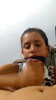 Eva in: Cleave Gagged 19 Year-old Slut Jerks You off and Gets Cum on Face (and She Didn't Enjoy It)