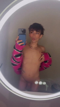 Femboy in Coffee Shop Public Bathroom