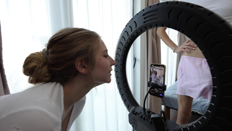 Oliver Strelly: The Stepfather Caught His Stepson with a Cute Slut and...