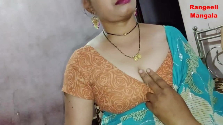 Rangeeli_Mangala: Bhabhi fickt und lutscht mit ihrem ehemann