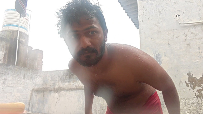 KUMBHA MANOJ KUMAR: Xhard - Bathroom Cleaning in Village
