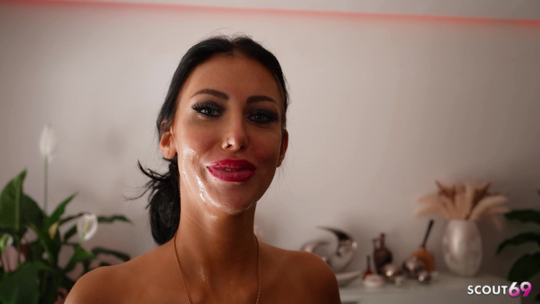Scout69: Old Guys Facial Bukkake for Tanned Huge Boobs German Bombshell...