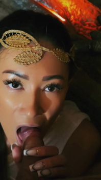 Bound Priestess Becomes Willing Prey