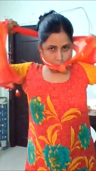 Echte indische Vlogger-ehefrau: Zum allerersten mal geknebelt!