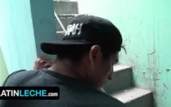 Latin Leche - Straight Latino Sucks The Uncut Dick Of A Stranger And Takes It Bareback From Behind