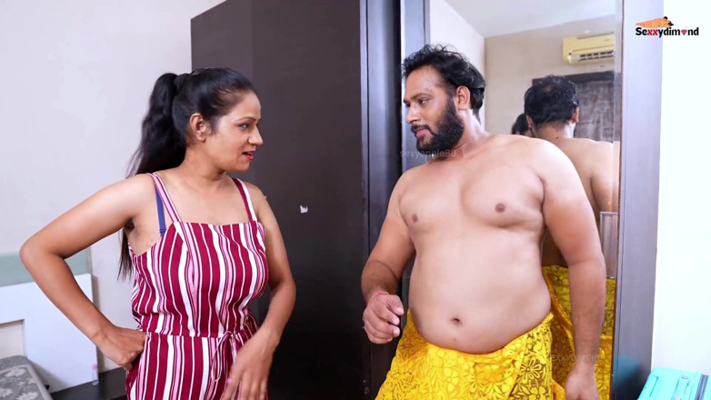 Kilash: Desi Indian Stepsister Pink Pussy Yellow Saree Stepson Falls in...