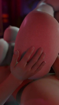 Neon bir odada busty bir sokak kızı ile tutkulu seks