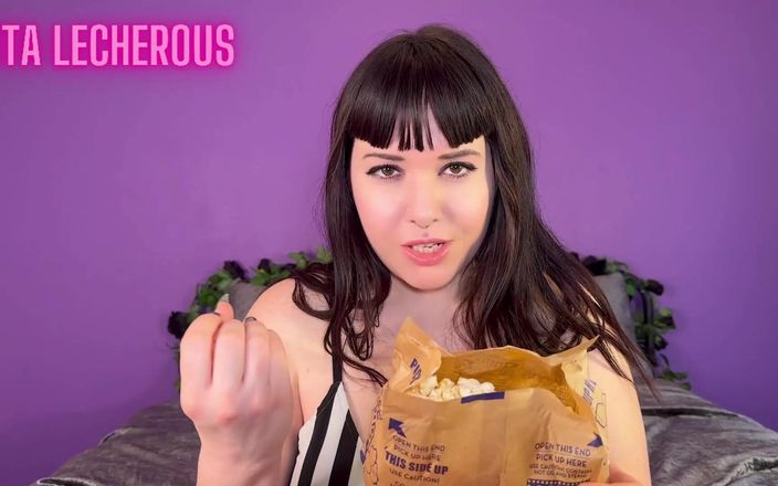 Lita Lecherous: Good boy Diät teil 3 Popcorn-Snack CEI-Herausforderung