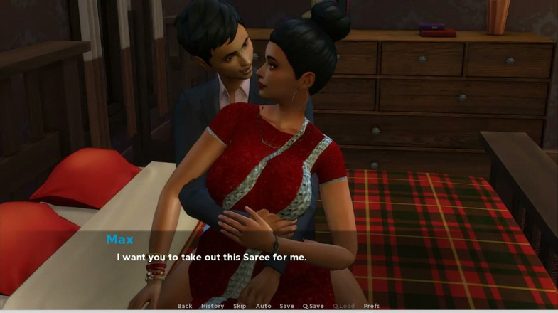 XXX Games Bunk: Insimology - Gameplay - Roleplay - Indian Red Saree Wearing Big Boobs and...