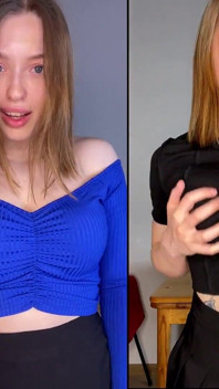 A Girl with a Juicy Ass Cums While at Home Alone