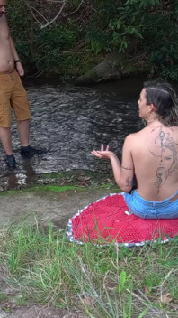 Encounter with a Stranger at a Waterfall Ends in Sex.