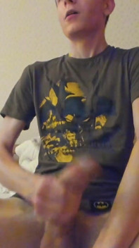 A skinny Guy Shoots a Huge Portion of Sperm and gets a Strong Orgasm