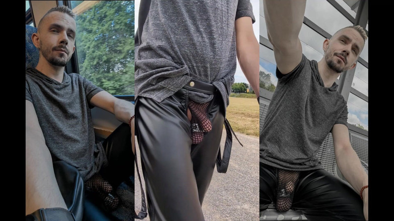 kinkygaynudist: Doorweekt in Een Vreemde Stad - Mijn Ondeugende Stedelijke (string) Wandeling