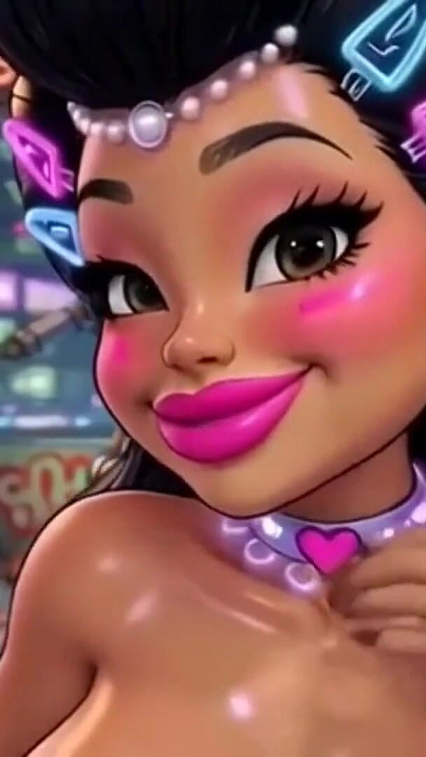 Hot girl dancing: Divertente ragazza del fumetto in topless, ai animation