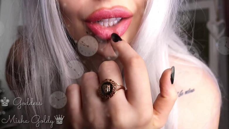 Goddess Misha Goldy: Mesmerizing ASMR! Edge for me forever, my little mindless jerking...