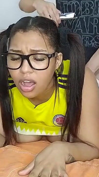 Porno amatoriale la sorellastra colombiana, calda quando suo marito è andata in viaggio negli Stati Uniti e invita il suo fratellastro a fare d