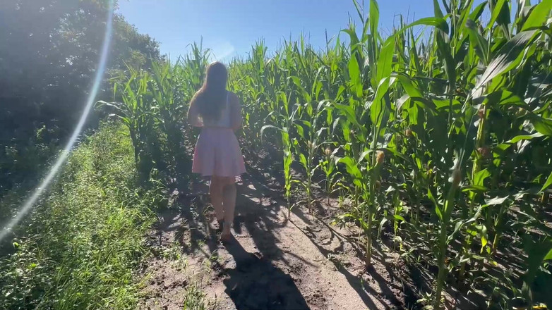 Maja Meer: Unallowed Anal Adventure in a Cornfield - Too Sweet to Stay...