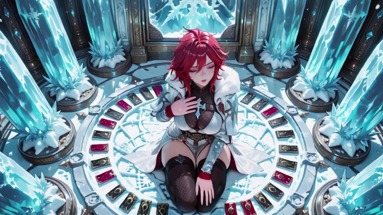 Tay Swift X: Ice Queen! Red-haired Sorceress Makes a Stunning Entrance in the...