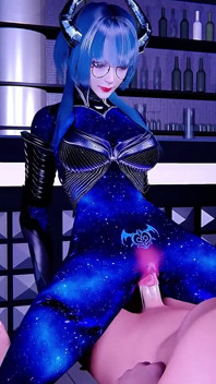 Vr glow-up: спокушання 3d богині - 3d анімація хентай