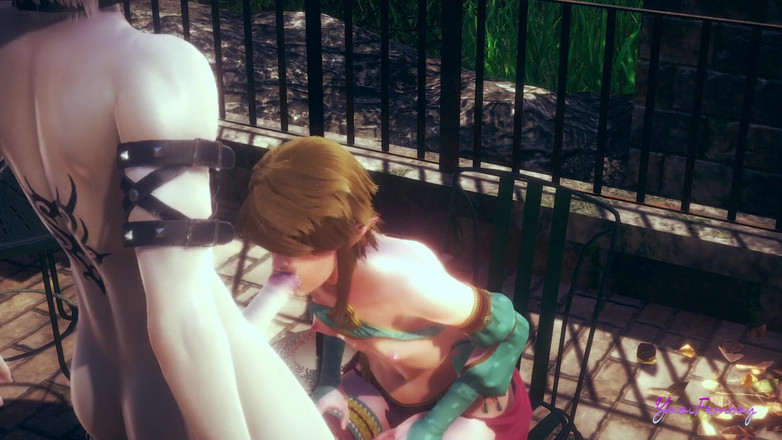 Yaoitube: ゼルダ・ヤオイ・フェムボーイ - リンク・フェラジョブ(無修正)