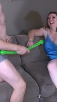 Fucked with a Dog Toy and Squirting Loads