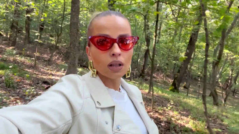 Femdom Sex: Blond Bitch Fucked in Forest with Creampie