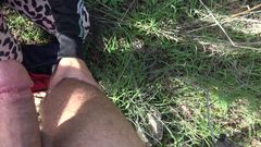 This Turkish Woman Is Crazy! I Take Out My Big Cock and Fuck Her Outdoor!