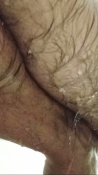 A handsome cock with big, hairy balls is taking a shower and waiting for beautiful, hairy pussies—to stick it inside... sorry, but he really wants to!