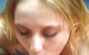 Java Consulting: Loira adolescente recebe seu rosto bonito pulverizado com carga quente