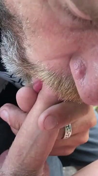 Extreme Car Fuck with Hairy Stepdaddy