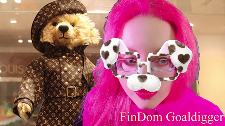 FinDom Goaldigger: Transformasi mainan plush pelacur banci