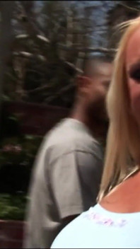 Blonde Milf Alexis Golden banged by big black cock in interracial fuck