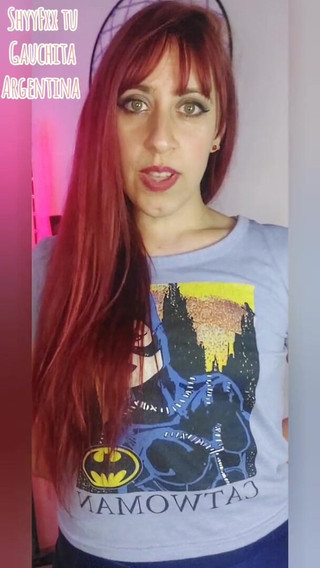 Tu Gauchita Argentina: 내 속옷으로 자위하는 의붓여친을 발견한 Shyyfxx 그리고 그가 사정할 때까지 그를 모욕해