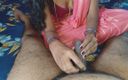 Suryasushma: Indian Desi Hot Bhabhi in Pink Saree Giving Blowjob to...