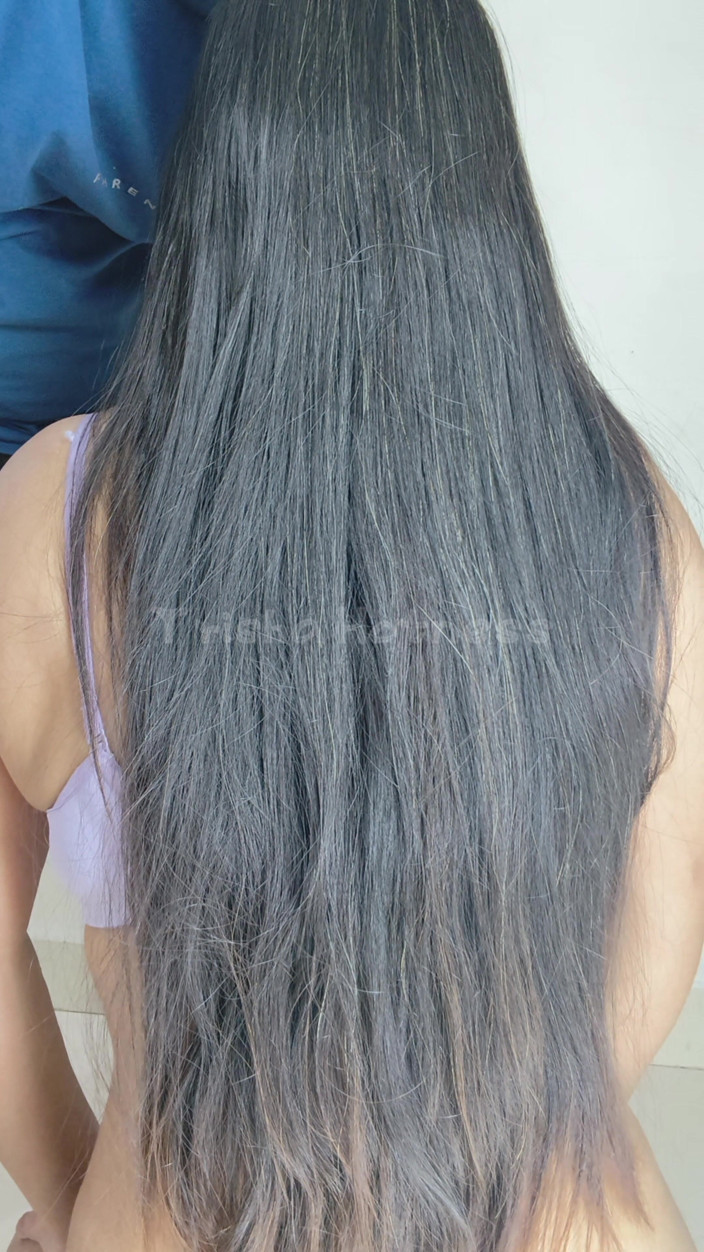Trisha Hotness: Lange haare, blowjob, großer schwanz