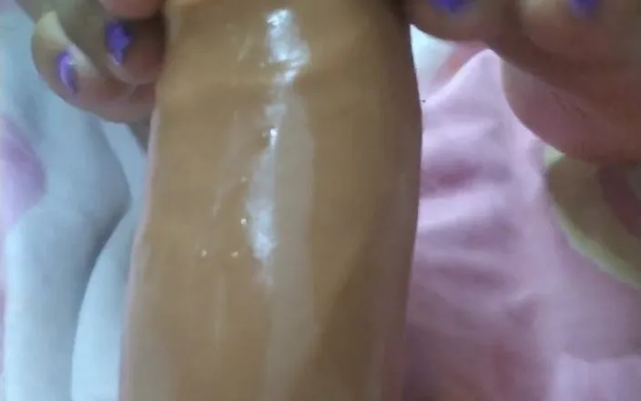 Carla Villalobos: Foot Fetish and Dildo Handjob with Anal Lube
