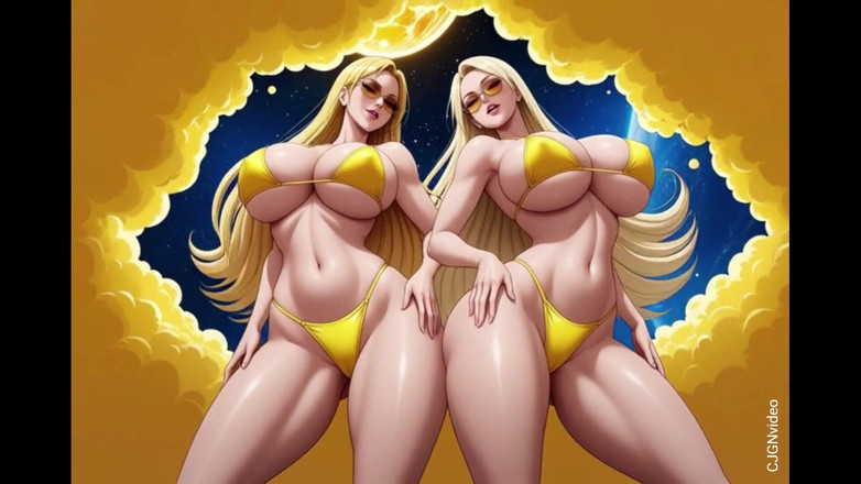 Hot girl dancing: Красиві жінки танцюють у космосі (ай анімація)