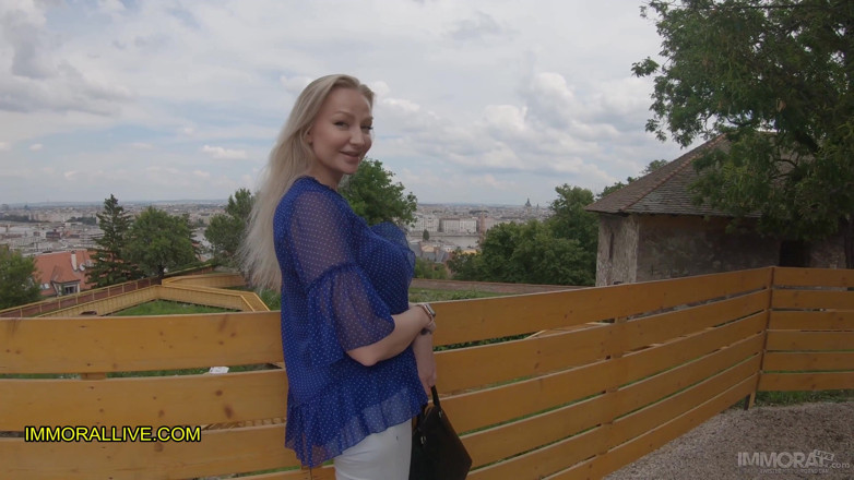 Immoral Family: stepfather &amp; stepson pick up horny MILF after quarantine at castle -...