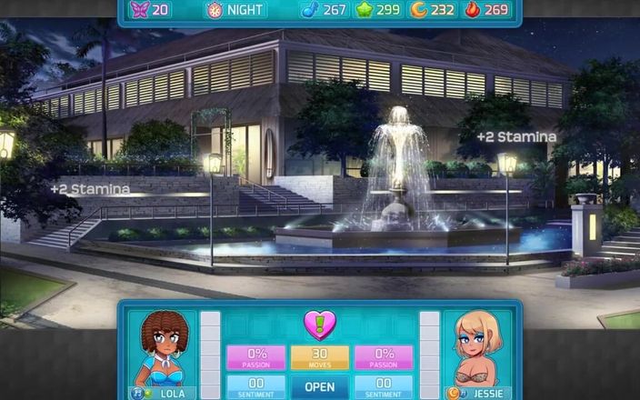 Visual Novel Collect LoveSkySan: Huniepop 2 - doppio appuntamento - parte 13 donne così arrapate in lingerie di...