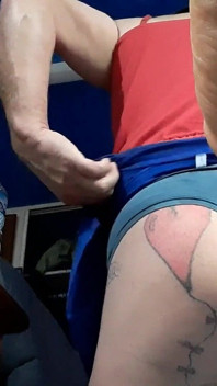 Sissy Crossdresser with a Tattooed Ass Hole