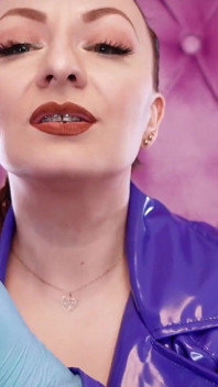 Asmr Video- Âm thanh nóng bỏng với Arya Grander - Video cận cảnh đam mê găng tay nitrile màu xanh