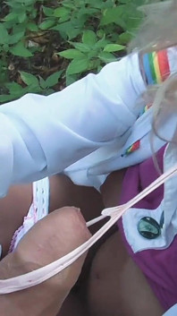 Beautiful Teen Jasmine Rouge BJ Outdoor