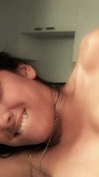BIg ass hairy brunette fucked and milked from his BBC