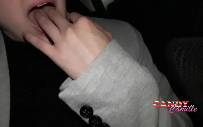 Kndy Kmille: Tender Horny Teen Masturbates in an Uber