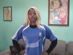 Solo Sensations: Ebony Babe with Natural Tits Shows off Her Body for...